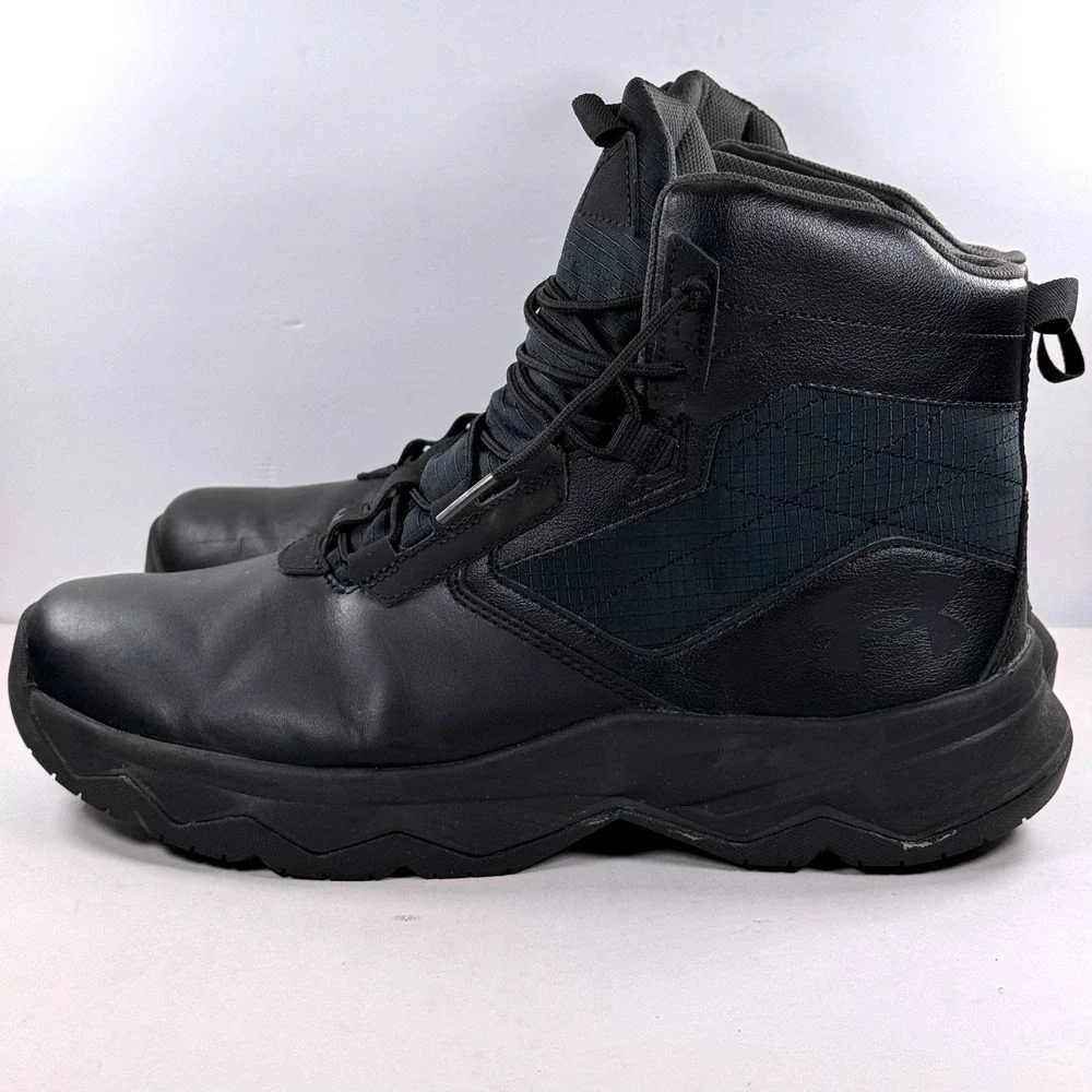 Under Armour Stellar G2 Tactical Boots Mens 12 Black Leather 3025578-001